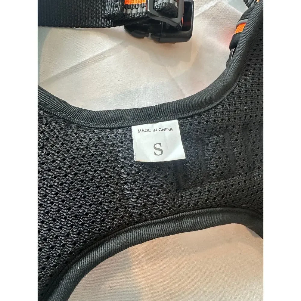 Rabbitgoo No Pull Dog Harness- Orange & Black Reflective Vest (Size Small) NWOT⁠